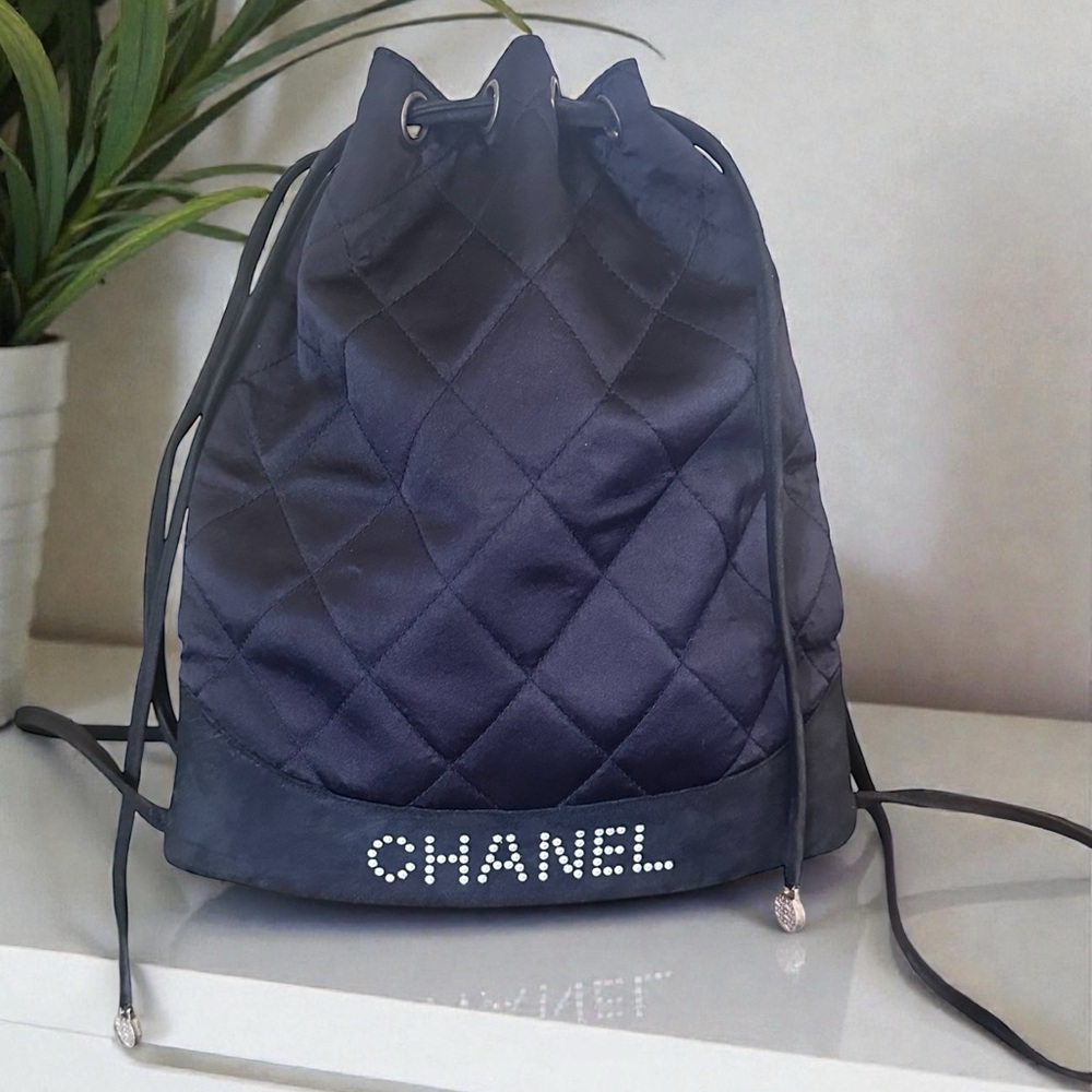Chanel Backpack Drawstring Nylon - Picture 2 of 11